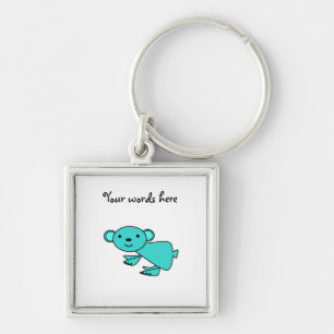 Turquoise koala key ring