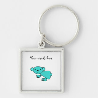 Turquoise koala key ring