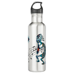 Turquoise Kokopelli  710 Ml Water Bottle