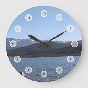 Turquoise Lake, Colorado Large Clock
