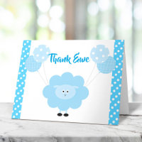 Turquoise Lamb Balloons Boy Baby Shower Cute Sweet