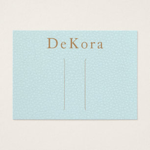 Turquoise Leather Hair Clip Display Holder