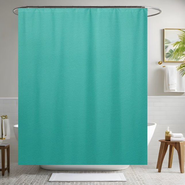 Turquoise Leather Shower Curtain  (Creator Uploaded)