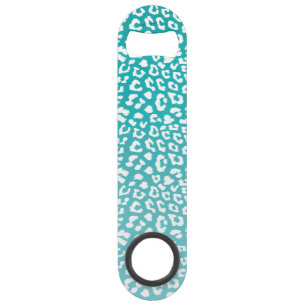 Turquoise Leopard Print Pattern