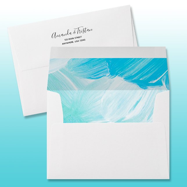 Turquoise Lined Envelope (Creator Uploaded)