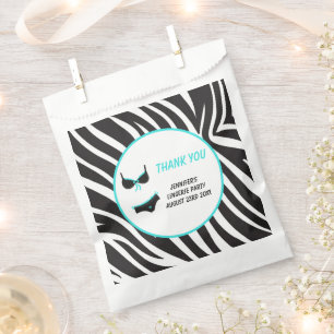 Turquoise Lingerie Party Thank You Favour Bags