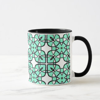 Turquoise loops mug