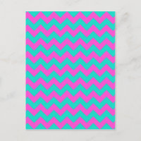 Turquoise Magenta Chevron