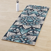 Turquoise Mandala composition