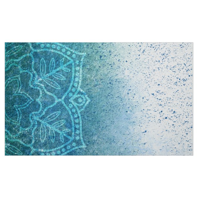 Turquoise Mandala Fabric (Fat Quarter)