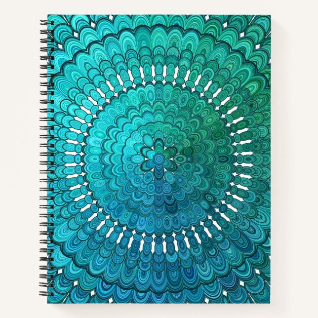 Turquoise Mandala Notebook (Front)