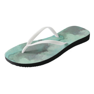 Turquoise Marble Abstract Jandals