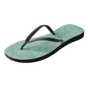 Turquoise Marble Abstract Jandals