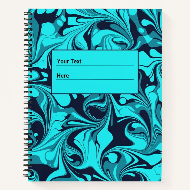 Turquoise Marble Notebook (Front)