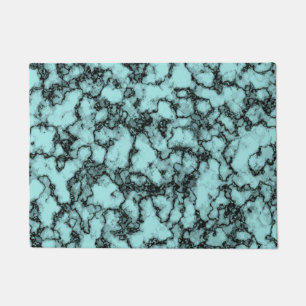 Turquoise Marble Pattern Doormat