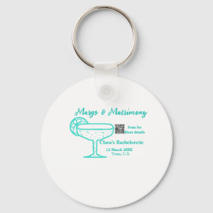 Turquoise Margs & Matrimony Bachelorette party Key Ring