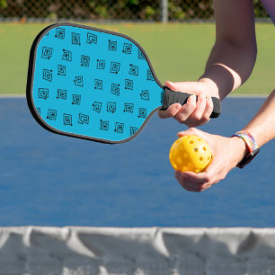 Turquoise Mazes Pickleball Paddle