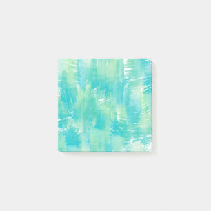 Turquoise Mint Abstract Post-it Notes