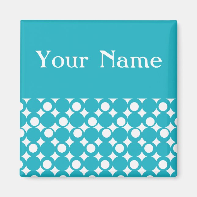 Turquoise Mod Ball Design @ Emporio Moffa Magnet (Front)