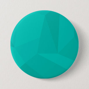 Turquoise, modern, cool, trendy geometric art 7.5 cm round badge