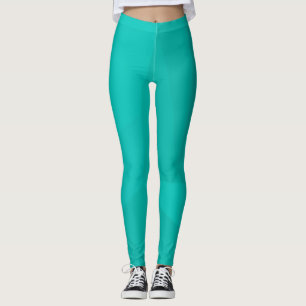 Turquoise, modern, cool, trendy geometric art leggings