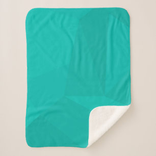 Turquoise, modern, cool, trendy geometric art sherpa blanket