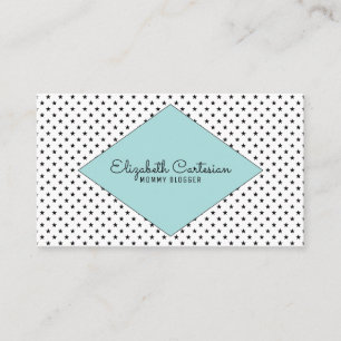 Turquoise Modern Stars Business Card