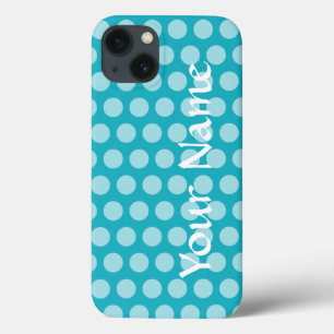 Turquoise Moroccan Moods Dots iPhone 13 Case