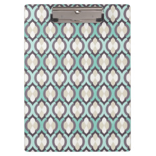 Turquoise Moroccan Pattern Clipboard