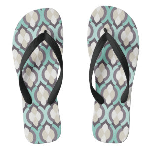 Turquoise Moroccan Pattern Jandals