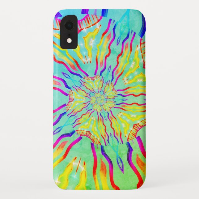 Turquoise Neon iPhone / iPad case (Back)