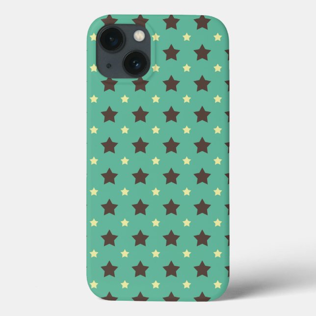 *Turquoise Nights Retro Stars* iPad Air Case (Back)