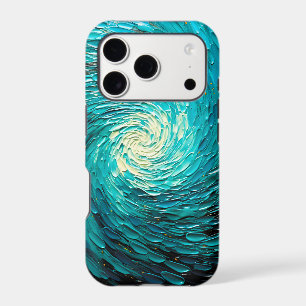 Turquoise Ocean Vortex Abstract