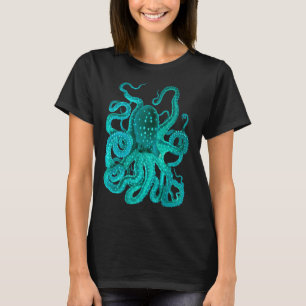 Turquoise Octopus Too T-Shirt