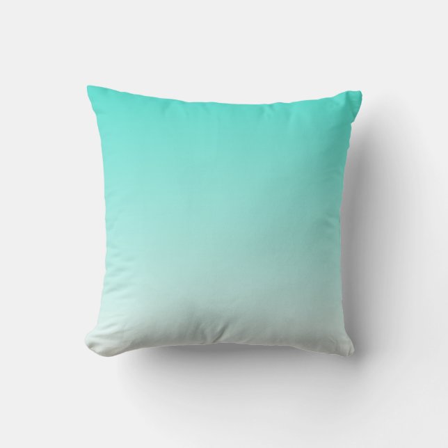 Turquoise Ombre Cushion (Front)