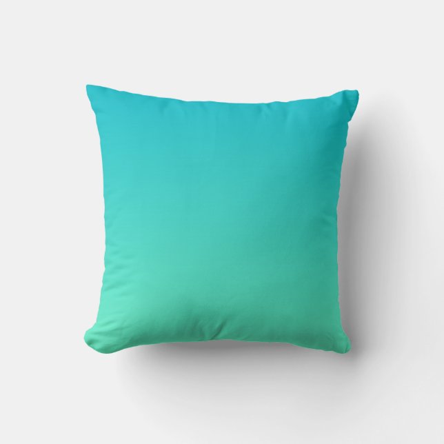 “Turquoise Ombre” Cushion (Front)