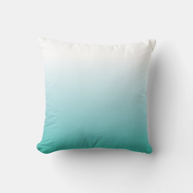 TURQUOISE OMBRE PILLOW (Front)