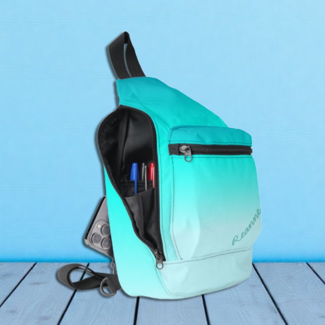 Turquoise Ombre Sling Bag (Creator Uploaded)