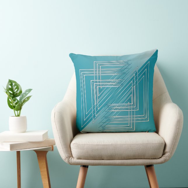 Turquoise opal white cushion (Chair)