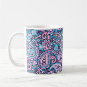 Turquoise Paisley Coffee Mug