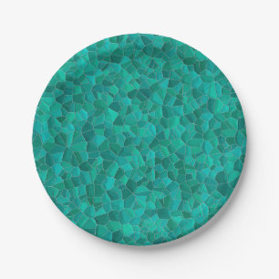 Turquoise Paper Plate