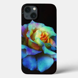 Turquoise Pastel Rainbow Rose Galaxy Note 4 case