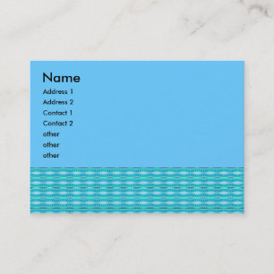 turquoise pattern business card