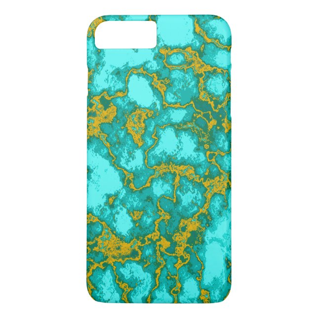 Turquoise Pattern Case-Mate iPhone Case (Back)