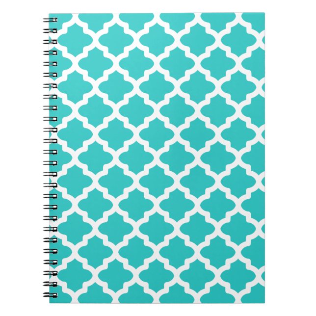 Turquoise Pattern Notebook (Front)