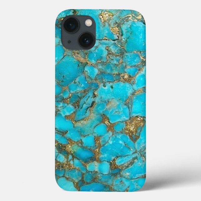 Turquoise Pattern Phone Cover (Back)
