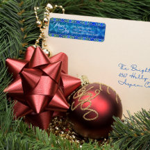 Turquoise Peace & Joy Christmas