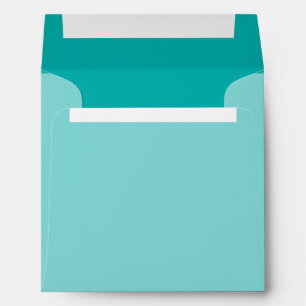 Turquoise Peacock Background Ready to Customise Envelope