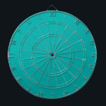 Turquoise Peacock Colour Accent Ready to Customise Dartboard<br><div class="desc">This custom product is available in a vibrant turquoise colour decor for yourself or as a gift sure to make an impression in all occasions. Click on the "Customise it!" button or link you find on this product page to reveal a set of user friendly designing tools to customise this...</div>