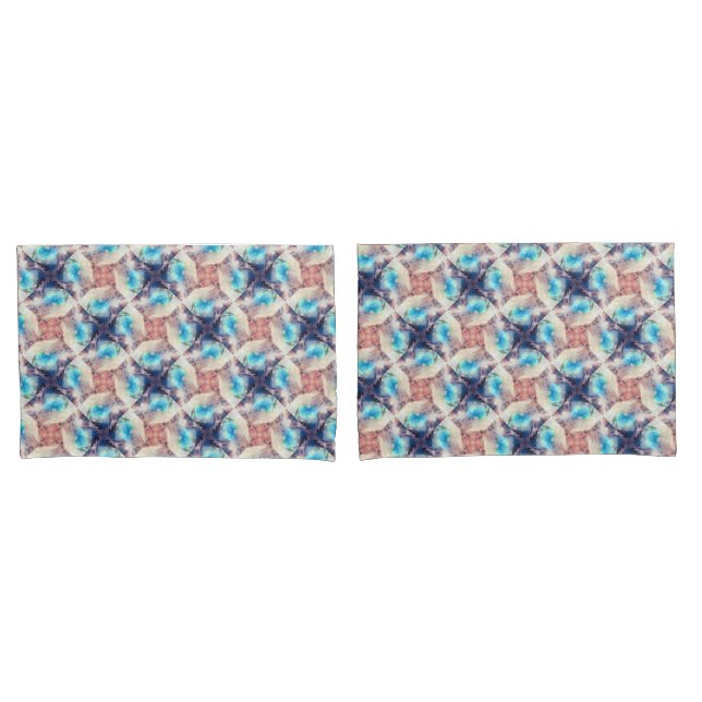 Turquoise Pearly Jewels Pillowcase (Front-Set)